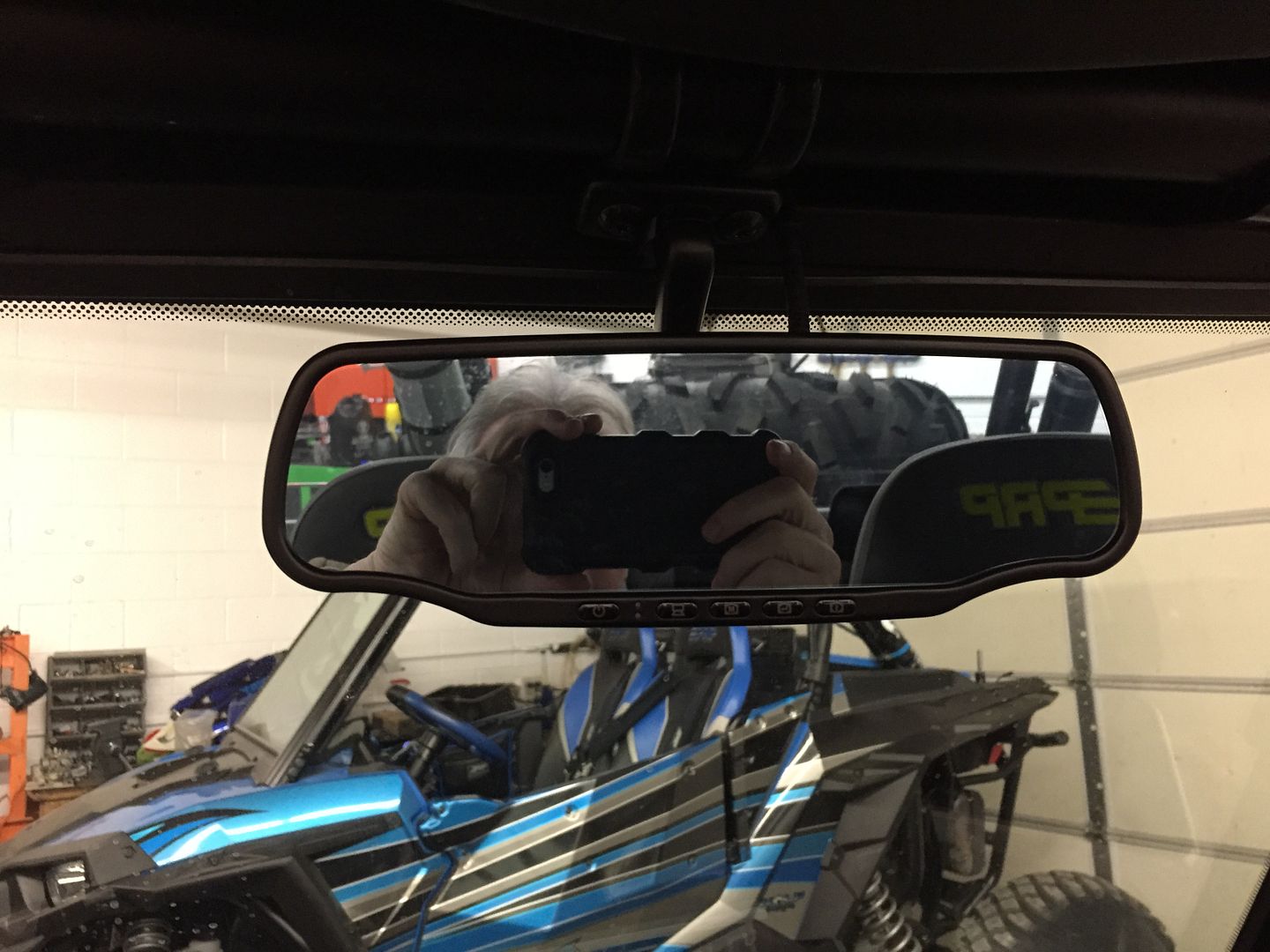 A new rear view Mirror and Camera system From AppTronics Polaris RZR